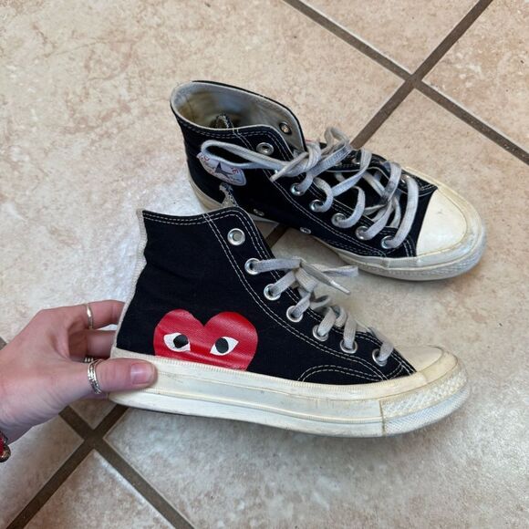 Converse Comme des Garcons PLAY size 5 women’s - Picture 1 of 8